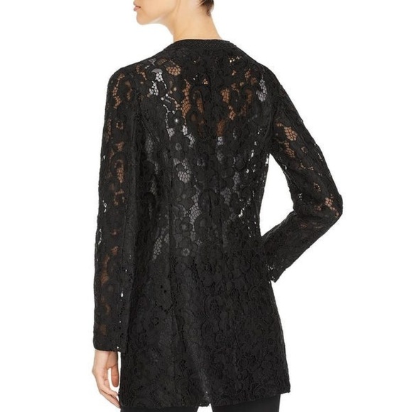 Karl Lagerfeld NWOT Paris Topper Jacket Lace Lined - Picture 2 of 8